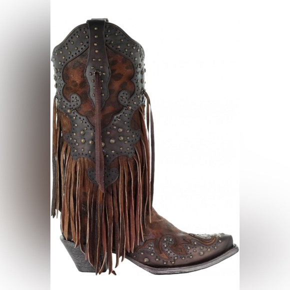 - Corral Westen/Cowboy Boot's * SIZE 6 women's Honey Goat Overlay Boot NEW… - Picture 3 of 5